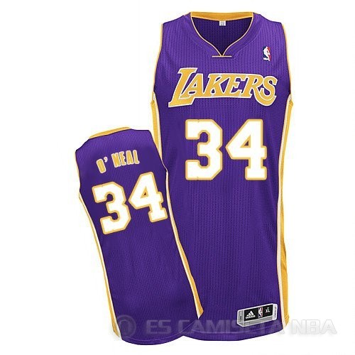 Camiseta O neal #34 Los Angeles Lakers Purpura Rev30 - Haga un click en la imagen para cerrar